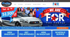 Desktop Screenshot of butlerpreowned.com